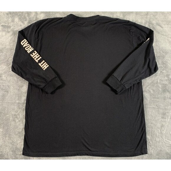 Von Dutch Long Sleeve Shirt Men’s 3X Black Hit The Road Wing Engine - Picture 2 of 7